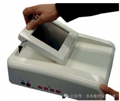 飛利浦FM20胎兒監(jiān)護(hù)儀上殼組件與底殼組件拆卸圖解